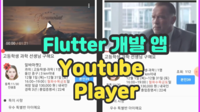 Flutter Youtube (유튜브) Player