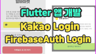 Kakao login (카카오 로그인), FirebaseAuth login (파이어베이스 이메일 로그인)